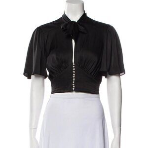 Paco Rabanne Short Sleeve Crop Top